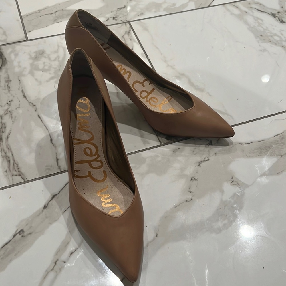 Sam Edelman Tan Stilettos